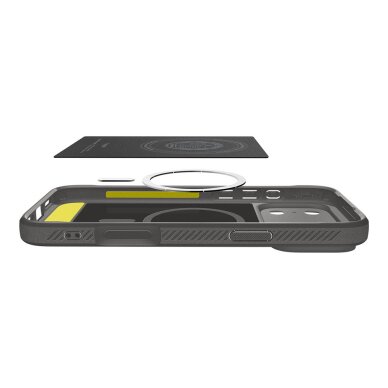 iPhone 17 Pro Spigen Rugged Armor Mag MagSafe dėklas – pilkas 6