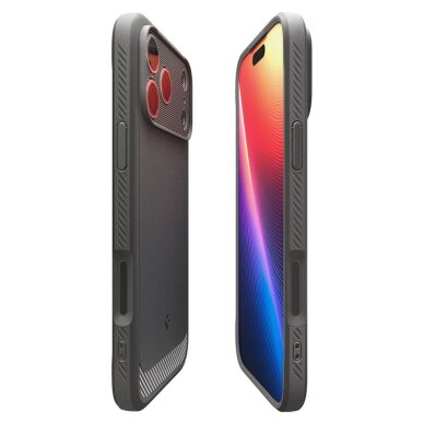 iPhone 17 Pro Max dėklas Spigen Rugged Armor Mag su MagSafe – pilkas 5 iPhone 17 Pro Max dėklas Spigen Rugged Armor Mag su MagSafe – pilkas 5