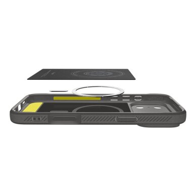 iPhone 17 Pro Max dėklas Spigen Rugged Armor Mag su MagSafe – pilkas 6