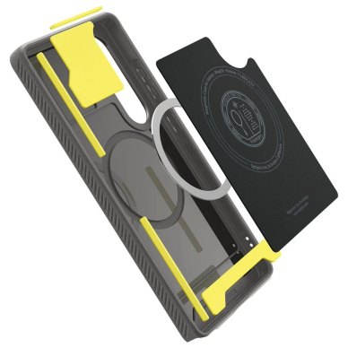 Spigen Rugged Armor Mag MagSafe Dėklas Samsung Galaxy S25 - Pilkas 9