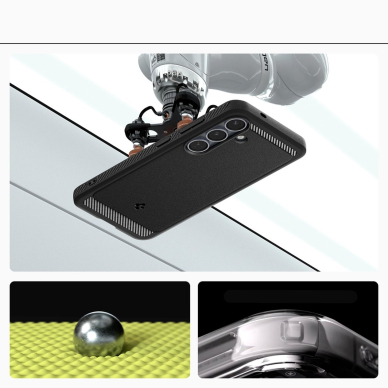 Spigen Sustiprintas Armor Mag MagSafe Dėklas Samsung Galaxy S25 - Juodas 17