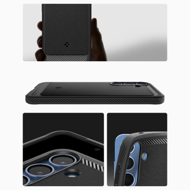 Spigen Sustiprintas Armor Mag MagSafe Dėklas Samsung Galaxy S25 - Juodas 19
