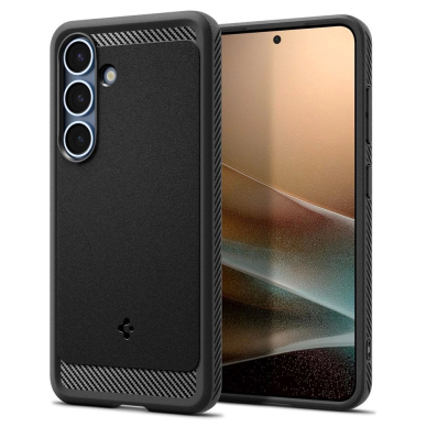 Spigen Sustiprintas Armor Mag MagSafe Dėklas Samsung Galaxy S25 - Juodas 1