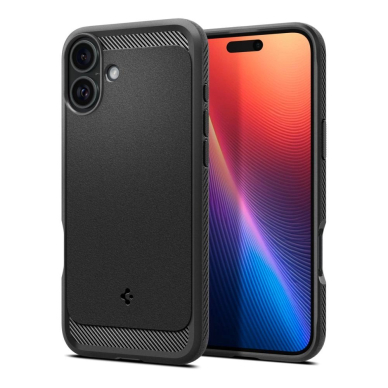 Spigen Sustiprintas Armor MagSafe Dėklas skirtas iPhone 16 - Juodas 13