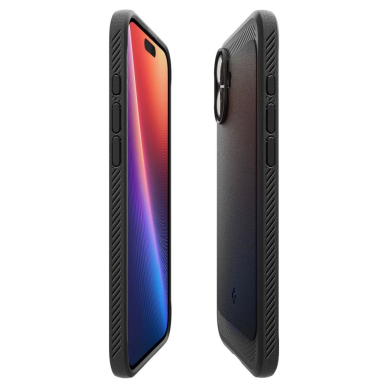 Spigen Sustiprintas Armor MagSafe Dėklas skirtas iPhone 16 - Juodas 5