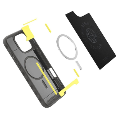 Spigen Sustiprintas Armor MagSafe Dėklas skirtas iPhone 16 Pro Max - Pilkas 5