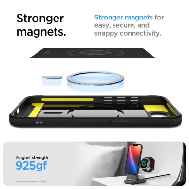 Spigen Sustiprintas Armor MagSafe Dėklas skirtas iPhone SE 4 (2025) - Juodas 14
