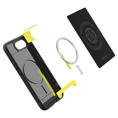 Spigen Sustiprintas Armor MagSafe Dėklas skirtas iPhone SE 4 (2025) - Juodas 8