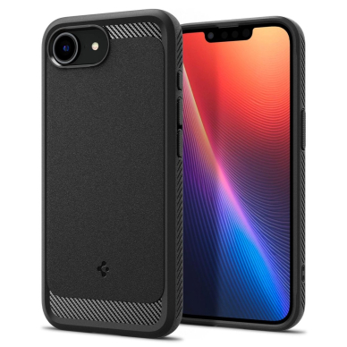 Spigen Sustiprintas Armor MagSafe Dėklas skirtas iPhone SE 4 (2025) - Juodas