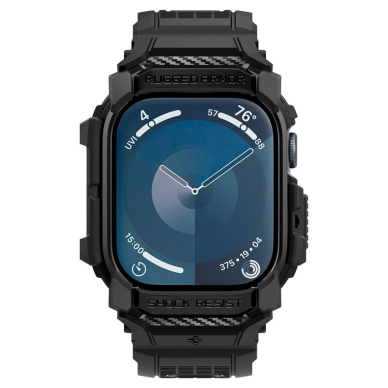 Spigen Rugged Armor Pro Apple Watch 10 (42mm) Strap Dėklas - Juodas 3 Spigen Rugged Armor Pro Apple Watch 10 (42mm) Strap Dėklas - Juodas 3