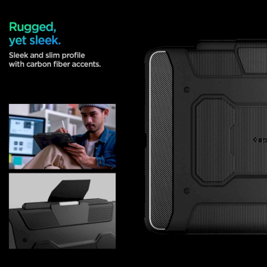 Spigen Rugged Armor Pro Dėklas iPad Pro 13 2024 - Juodas 13 Spigen Rugged Armor Pro Dėklas iPad Pro 13 2024 - Juodas 13