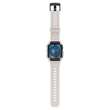 Apple Watch 10 (46mm) Spigen Rugged Armor „Pro“ dirželis – smėlinis 8