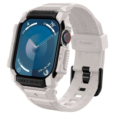 Apple Watch 10 (46mm) Spigen Rugged Armor „Pro“ dirželis – smėlinis