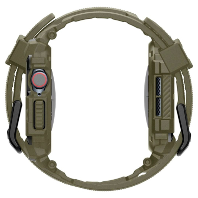 Apple Watch 10 (46mm) Spigen Rugged Armor „Pro“ dirželis – žalias 2