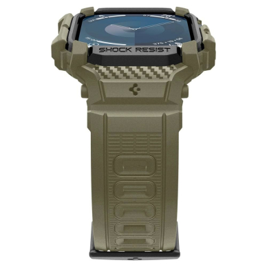 Apple Watch 10 (46mm) Spigen Rugged Armor „Pro“ dirželis – žalias 4