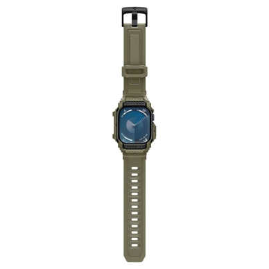 Apple Watch 10 (46mm) Spigen Rugged Armor „Pro“ dirželis – žalias 8