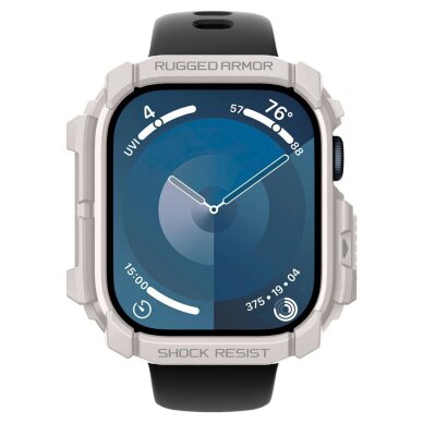 Apple Watch 10 46mm Spigen Rugged Armor dirželis – smėlinis 3 Apple Watch 10 46mm Spigen Rugged Armor dirželis – smėlinis 3