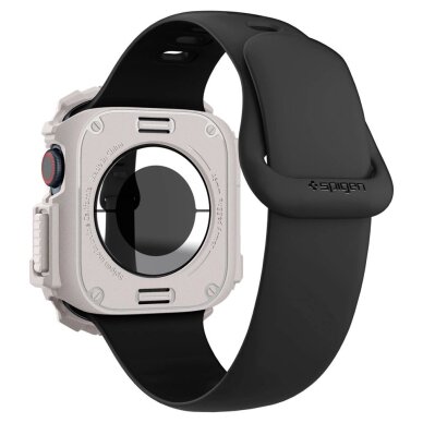 Apple Watch 10 46mm Spigen Rugged Armor dirželis – smėlinis 4