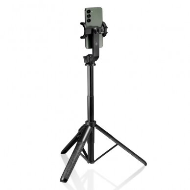 Spigen S560W Bluetooth Asmenukių lazda tripod - Juodas 2 Spigen S560W Bluetooth Asmenukių lazda tripod - Juodas 2