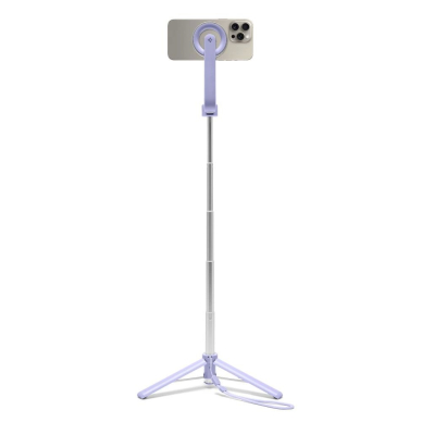 Spigen S571W Asmenukių lazda su MagSafe, Bluetooth ir trikoju – violetinis 5