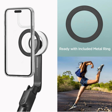 Spigen S580W Asmenukių lazda su MagSafe, Bluetooth ir trikoju – juodas 6