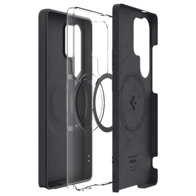Spigen Silicone Fit Mag dėklas Samsung Galaxy S25 Ultra - juodas 12