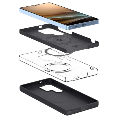 Spigen Silicone Fit Mag dėklas Samsung Galaxy S25 Ultra - juodas 6