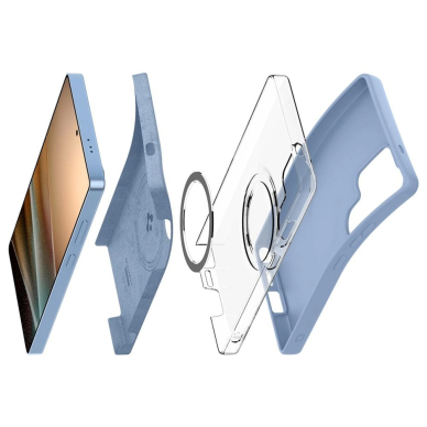 Samsung Galaxy S25 Ultra – Spigen Silicone Fit Mag dėklas - Mėlynas 13