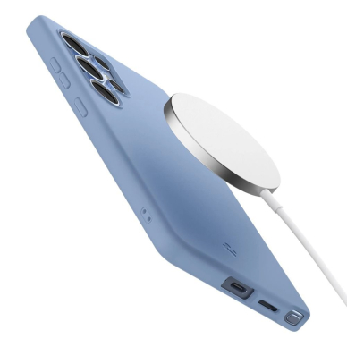 Samsung Galaxy S25 Ultra – Spigen Silicone Fit Mag dėklas - Mėlynas 8