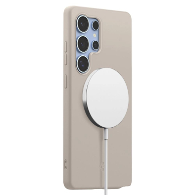 Spigen Silicone Fit Mag dėklas Samsung Galaxy S25 Ultra - titano 5