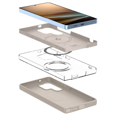 Spigen Silicone Fit Mag dėklas Samsung Galaxy S25 Ultra - titano 6