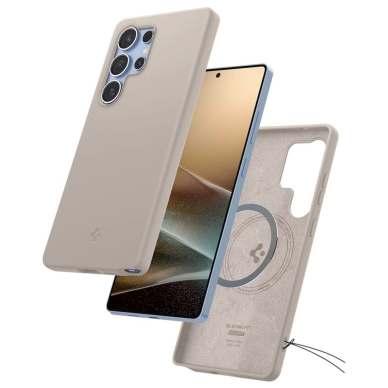 Spigen Silicone Fit Mag dėklas Samsung Galaxy S25 Ultra - titano 7
