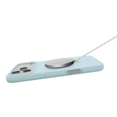 iPhone 17 Pro Max dėklas Spigen Silicone Fit su MagSafe – mėlynas 6 iPhone 17 Pro Max dėklas Spigen Silicone Fit su MagSafe – mėlynas 6