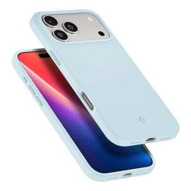 iPhone 17 Pro Max dėklas Spigen Silicone Fit su MagSafe – mėlynas 7