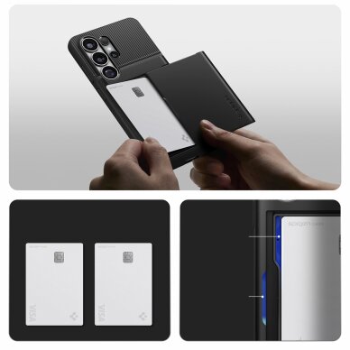Samsung Galaxy S26 Ultra Spigen Slim Armor CS dėklas – juodas 9 Samsung Galaxy S26 Ultra Spigen Slim Armor CS dėklas – juodas 9