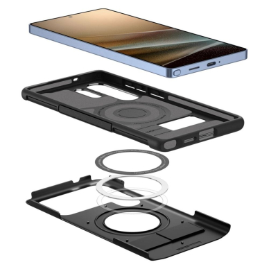 Samsung Galaxy S25 Ultra – Spigen Slim Armor Mag MagSafe dėklas - Juodas 7