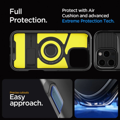Spigen Slim Armor MagSafe Dėklas skirtas iPhone 16 Pro Max - Juodas 11
