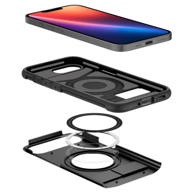 Spigen Slim Armor MagSafe Dėklas skirtas iPhone SE 4 (2025) - Juodas 8