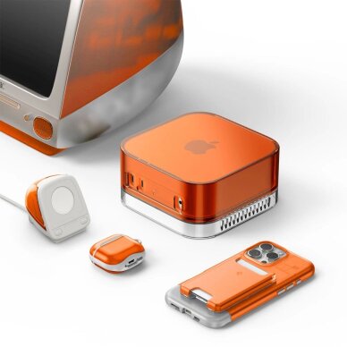 Apple Watch stovas Spigen Classic C1 – oranžinis 11