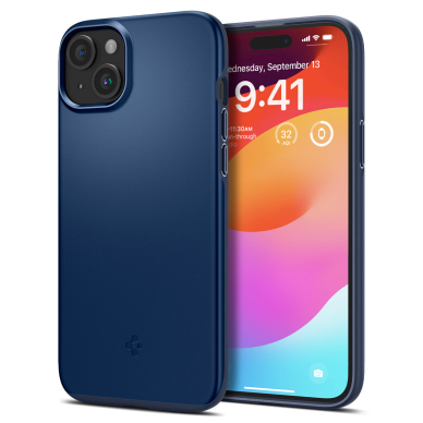 Spigen Thin Fit case for iPhone 15 Plus - blue Spigen Thin Fit case for iPhone 15 Plus - blue