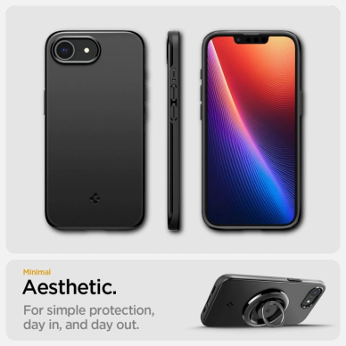 Spigen Thin Fit Mag iPhone 16e Dėklas - Juodas 10