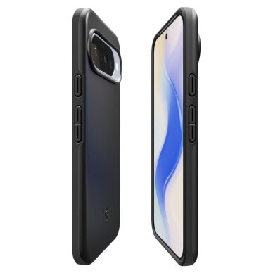 Google Pixel 10 / 10 Pro dėklas Spigen Thin Fit Mag, MagSafe – juodas 8