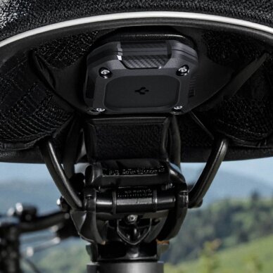 AirTag 1/2 dėklas Spigen Tough Armor – juodas 10