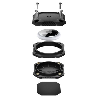 AirTag 1/2 dėklas Spigen Tough Armor – juodas 6