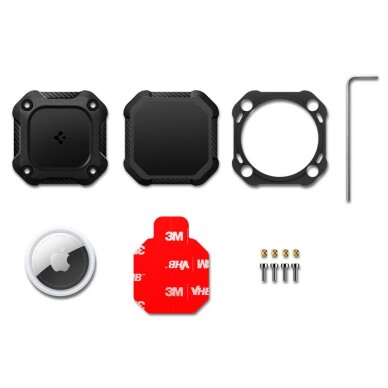 AirTag 1/2 dėklas Spigen Tough Armor – juodas 7 AirTag 1/2 dėklas Spigen Tough Armor – juodas 7