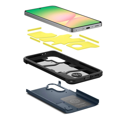 Spigen Tough Armor Dėklas skirtas Samsung Galaxy A56 5G - Pilkas/Juodas 5