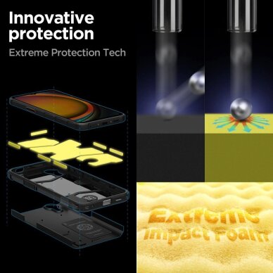 Samsung Galaxy Xcover 7 Pro dėklas Spigen Tough Armor – juodas 6