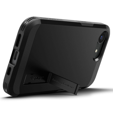 Spigen Tough Armor Dėklas with MagSafe skirtas iPhone SE 4 (2025) su stoveliu - Juodas 2