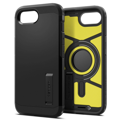 Spigen Tough Armor Dėklas with MagSafe skirtas iPhone SE 4 (2025) su stoveliu - Juodas 7