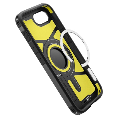 Spigen Tough Armor Dėklas with MagSafe skirtas iPhone SE 4 (2025) su stoveliu - Juodas 8
